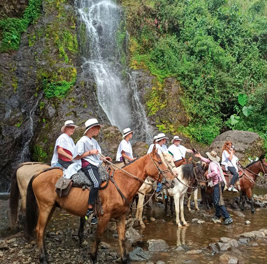 Group on horseback