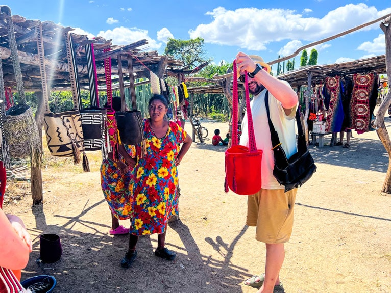 Tourists in the Guajira Desert, Colombia