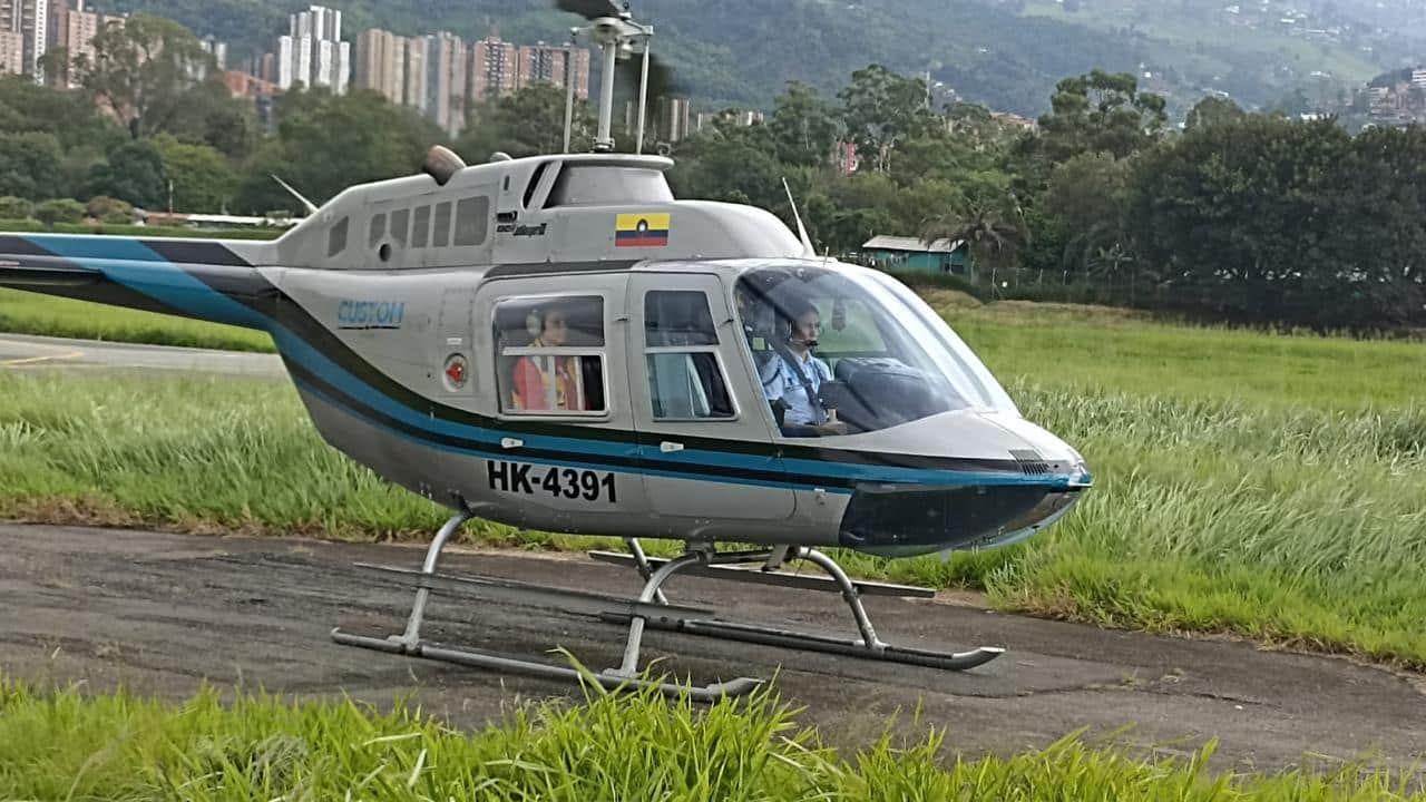 Helicopter for heli tours Medellin