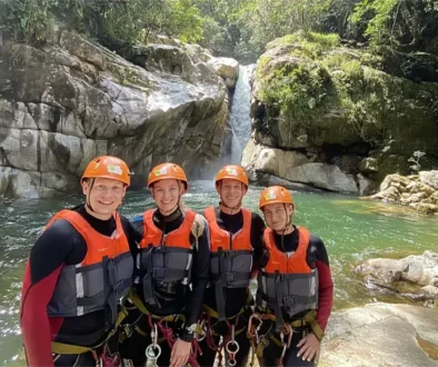 Family canyoning Medellin