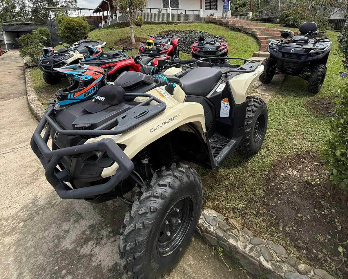 ATVs ready for ATV tours Medellin