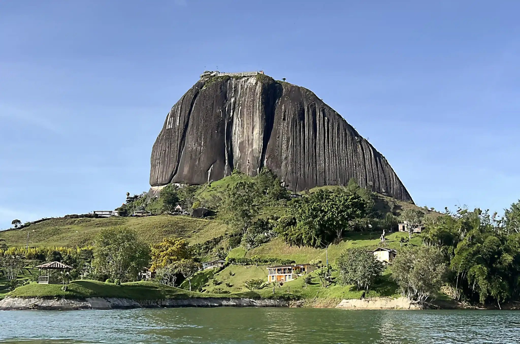 Rock of El Peñol in Guatape during Colombia private tours