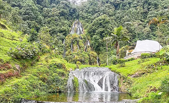 Thermal pools in Santa Rosa de Cabal coffee region tours from Medellin
